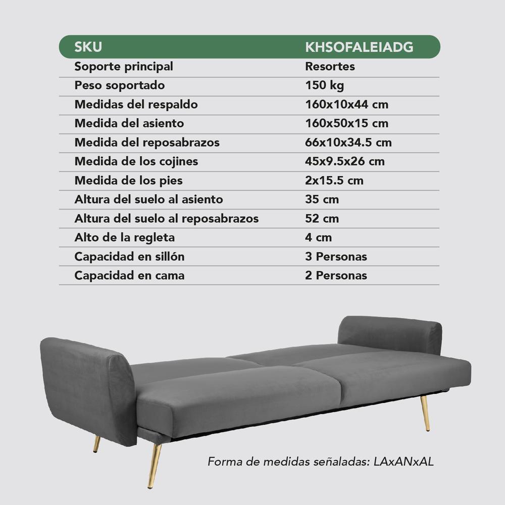 Sofá Cama Silla Sillón Plegable Sala Moderna Velvet + Cojín