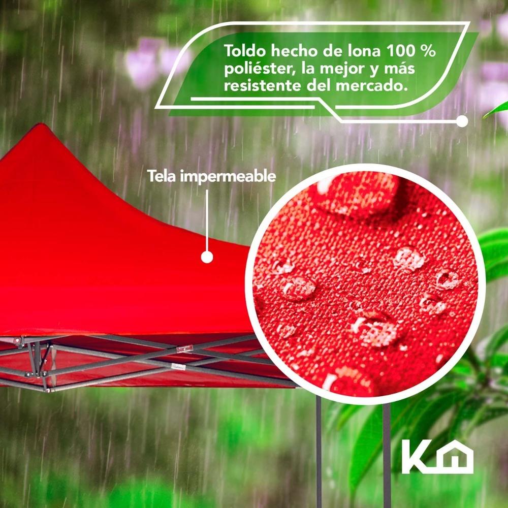 Toldo Carpa Impermeable Plegable De Acero 3x3m Kingsman