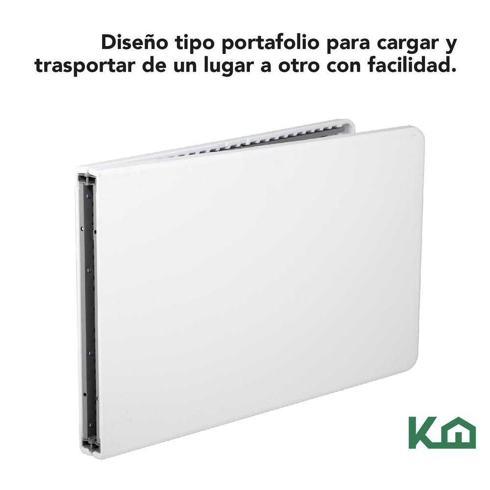 Mesa Plegable 180cm Portatil Portafolio Fiesta Jardin 2pzas