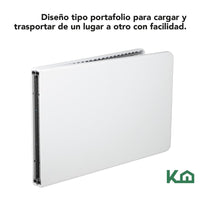 Thumbnail for Mesa Plegable 180cm Portatil Portafolio Fiesta Jardin 2pzas