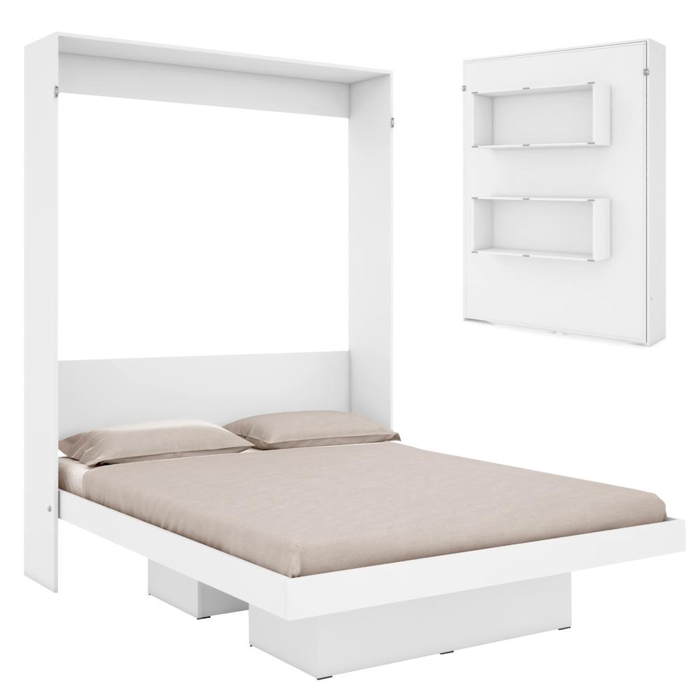 Base Cama Matrimonial Abatible Blanca KingsHouse Desmontable