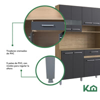 Thumbnail for Alacena Organizador Rack Multiuso Gabinete Mueble De Cocina