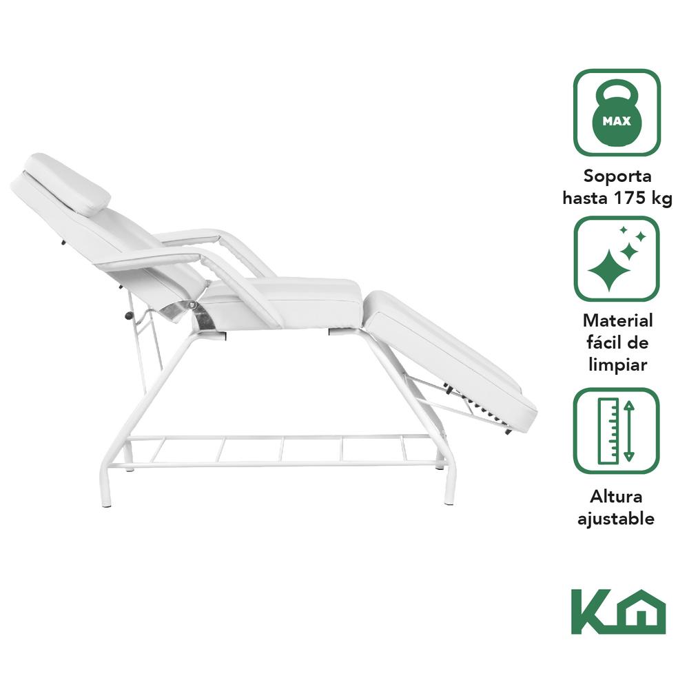 Cama De Masaje Silla Para Faciales Reclinable Spa Profesional