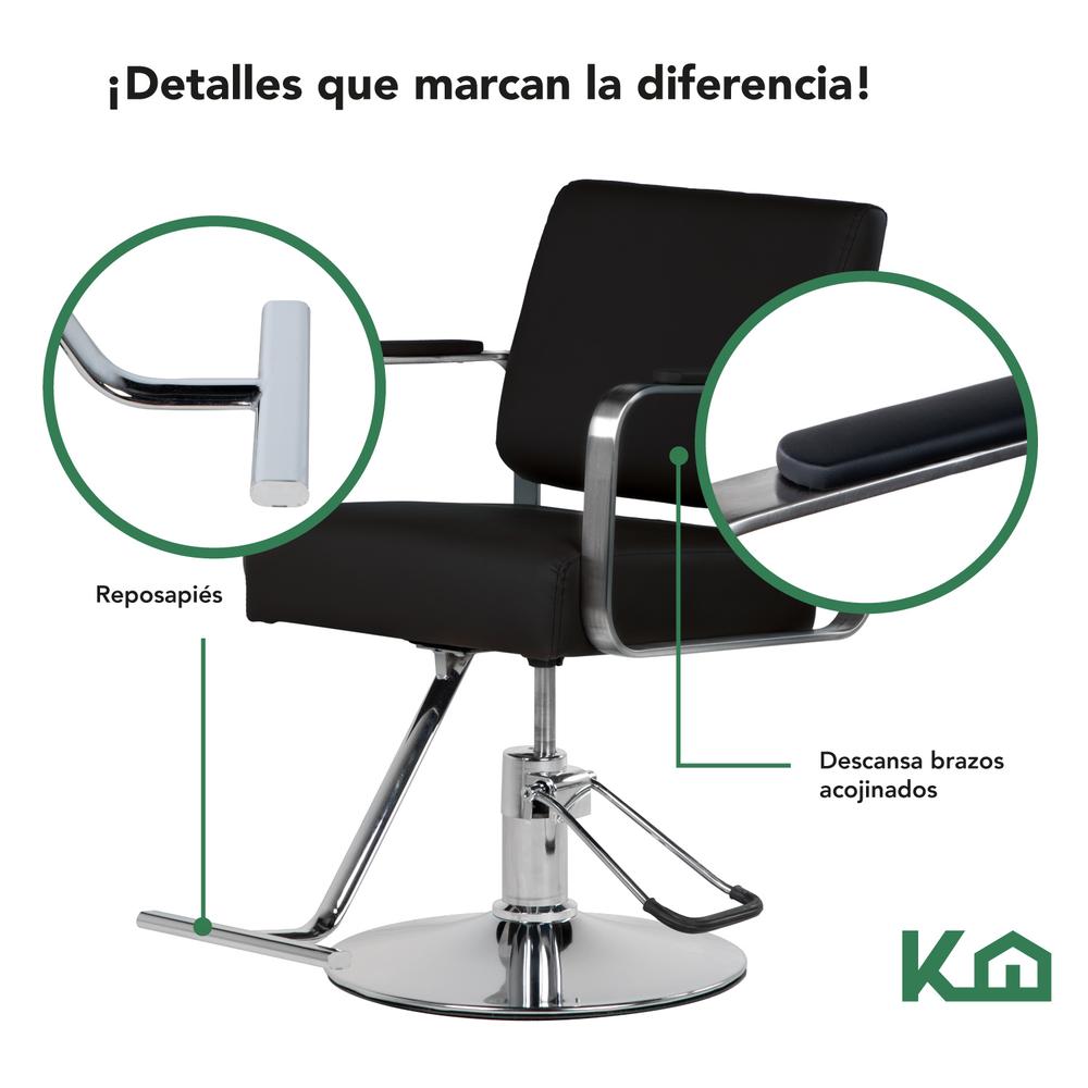 Sillon Barbero Estetica Silla Hidraulico Ajustable Barberia