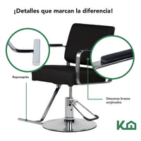 Thumbnail for Sillon Barbero Estetica Silla Hidraulico Ajustable Barberia