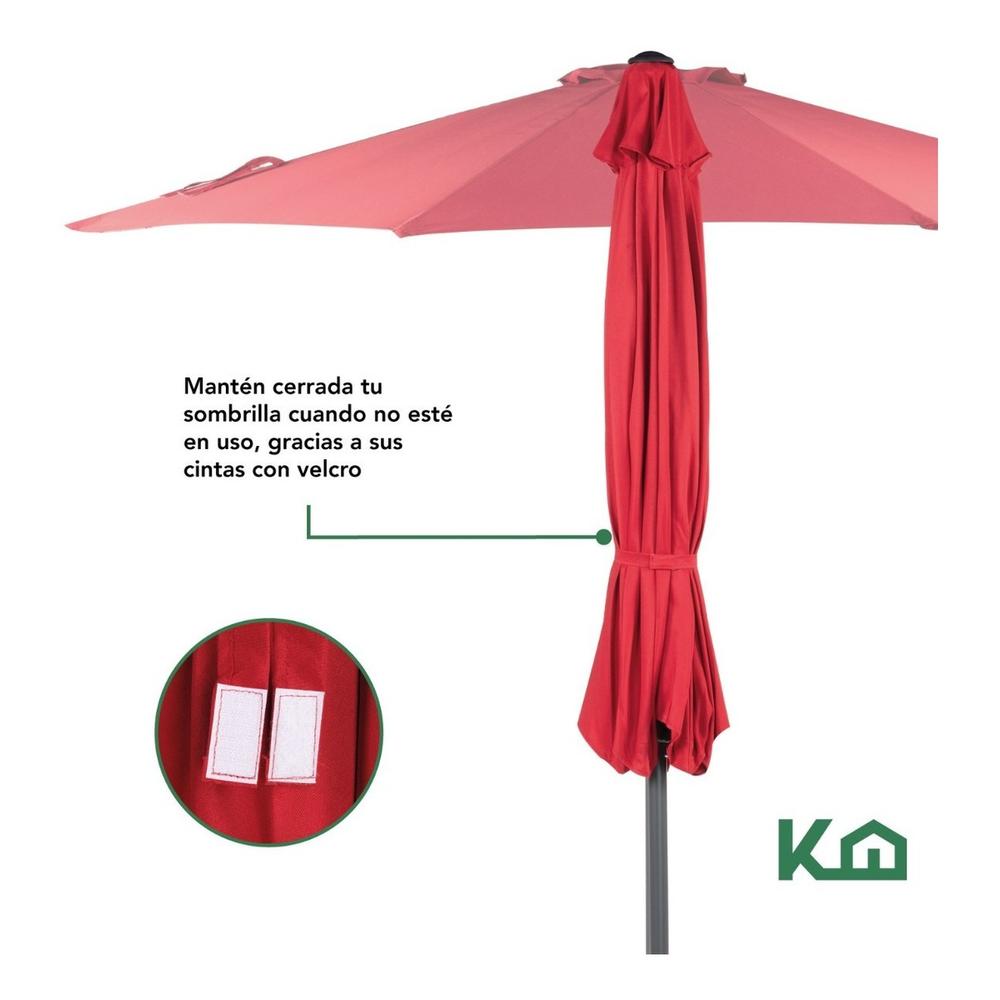 Sombrilla Para Jardin Playa Angulo De Inclinacion Kit 4 Pzas