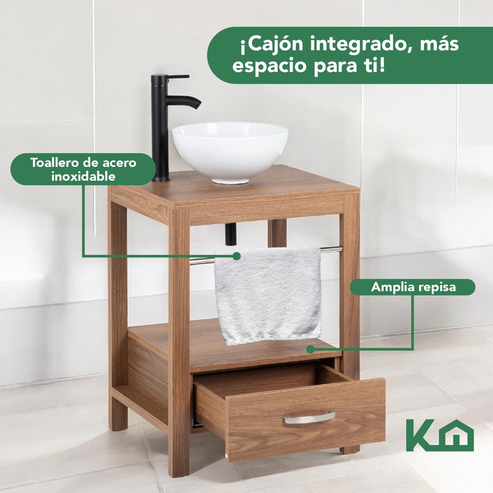 Mueble Gabinete Para Baño Lavamanos Lavabo Ovalin Toallero