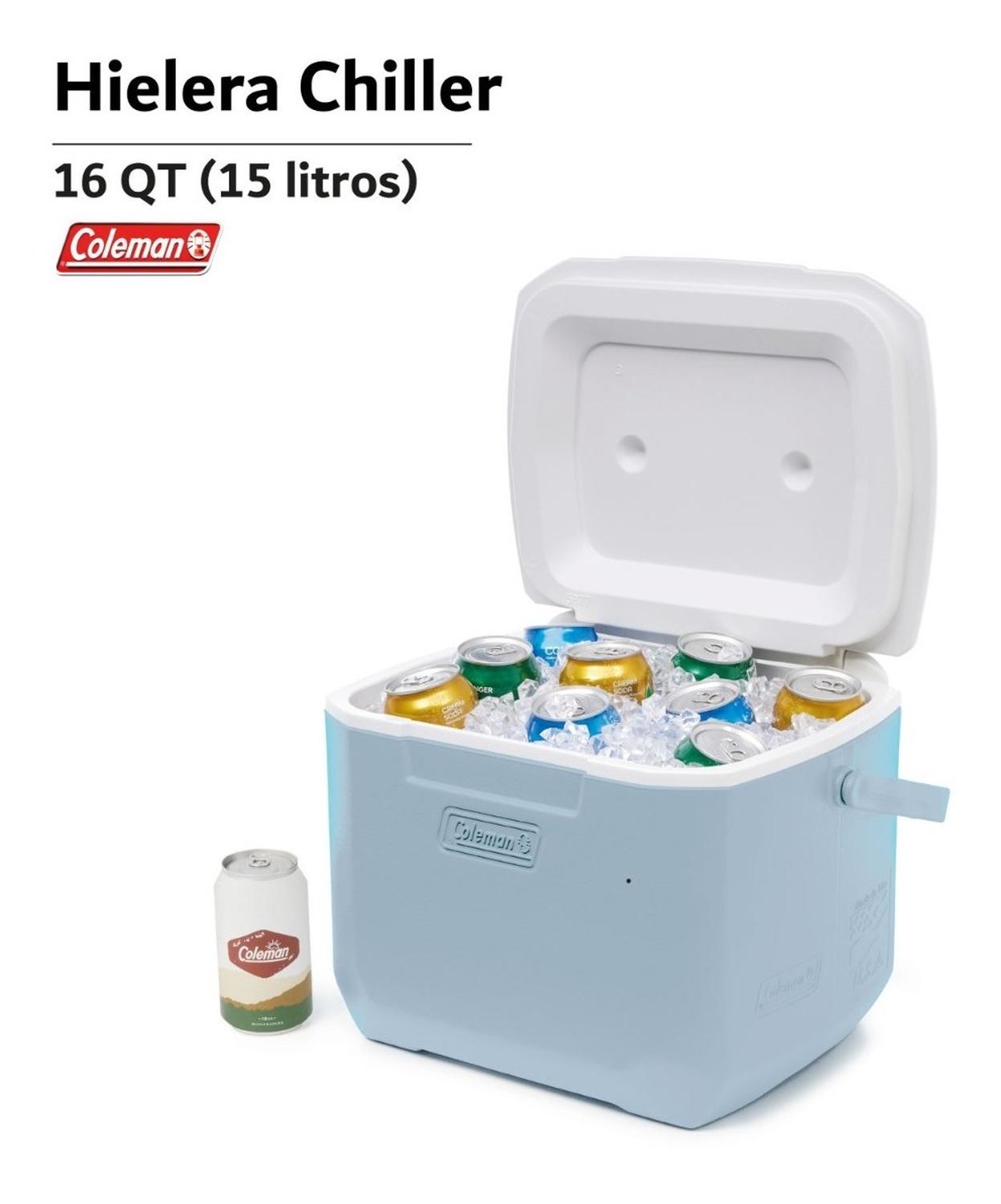 Hielera Coleman Portatil 16qt 15lts Con Asa Para 22 Latas