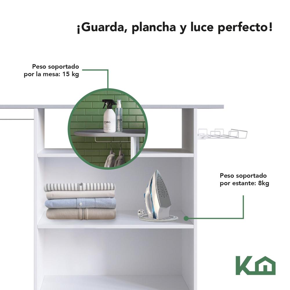 Mueble para Planchado con 2 Puertas y 1 Repisa