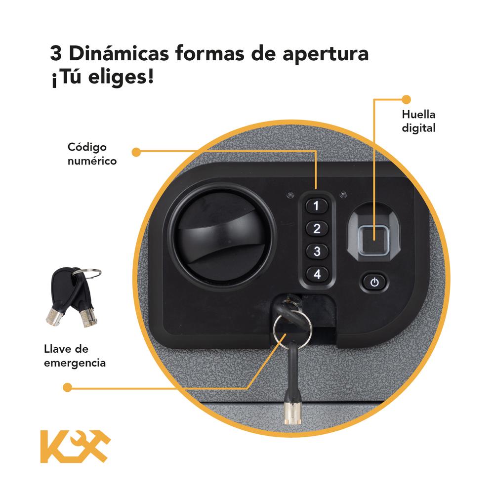 Caja fuerte Biometrica Mediana Digital Huella De Seguridad