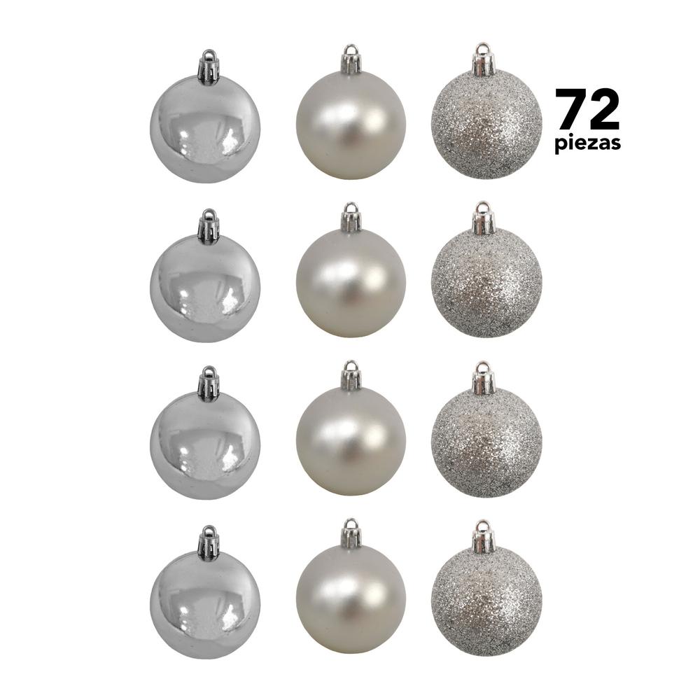 Adorno Navidad 72pz Decoracion Esferas Navideñas 6cm