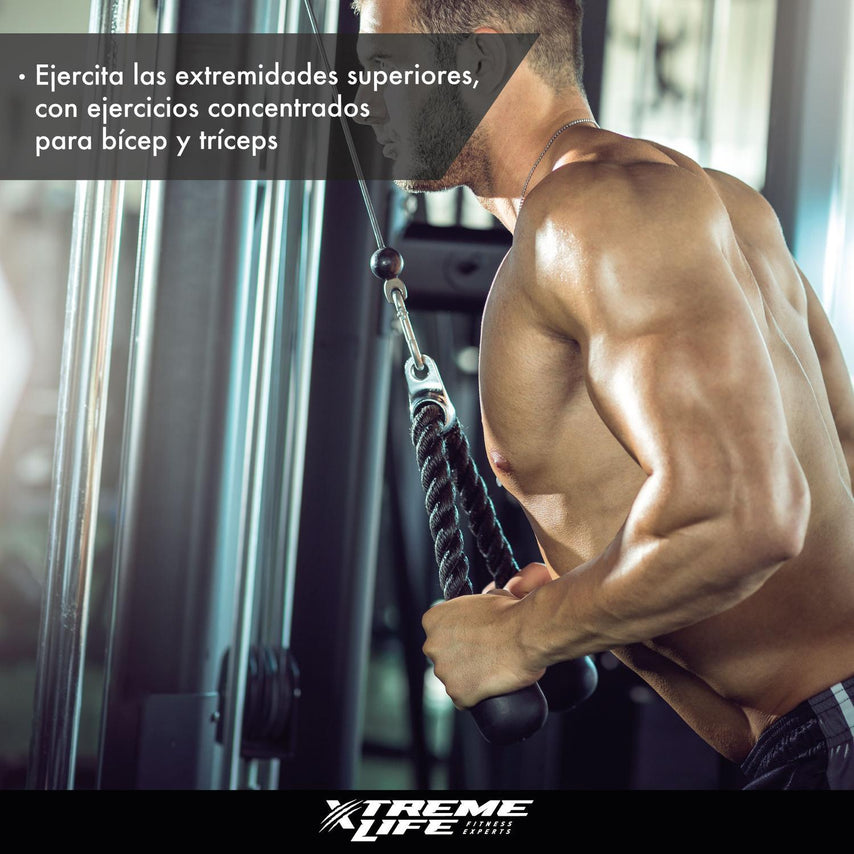 Accesorio Gimnasio Maneral Agarre Cuerda Para Tricep /bicepsDPMNMC000001