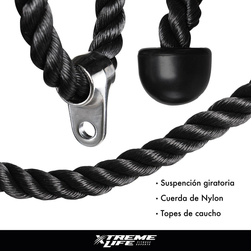 Accesorio Gimnasio Maneral Agarre Cuerda Para Tricep /bicepsDPMNMC000001