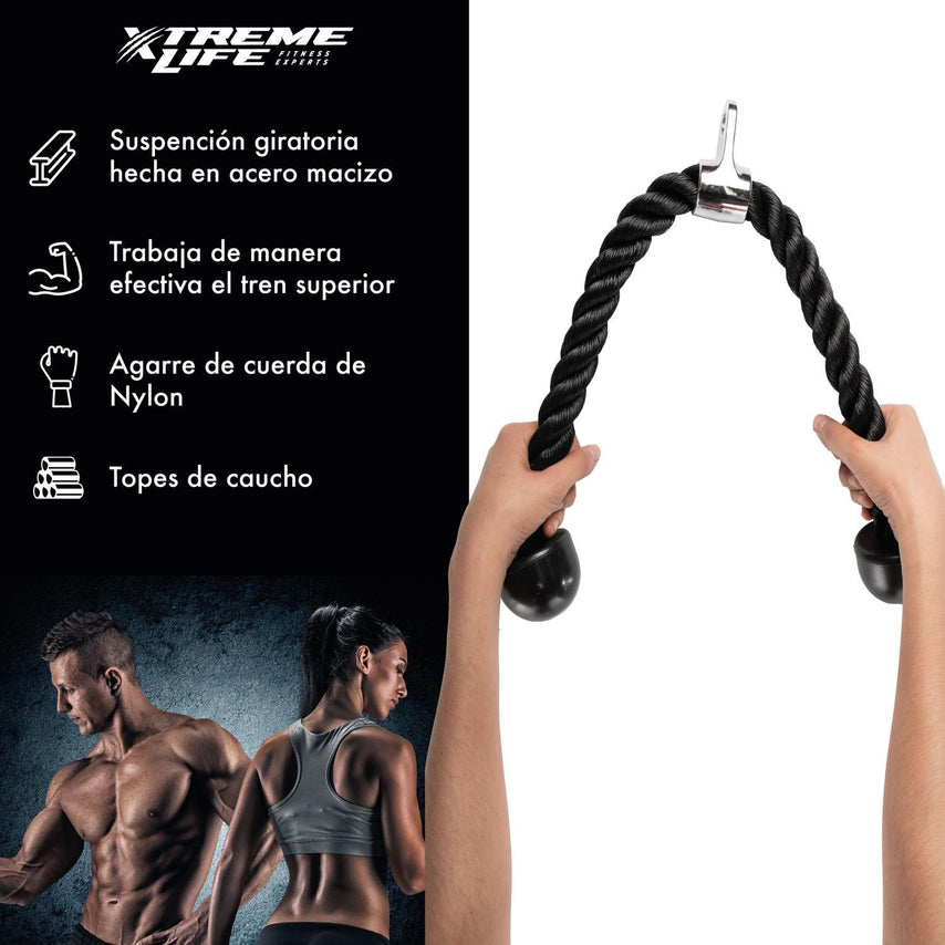 Accesorio Gimnasio Maneral Agarre Cuerda Para Tricep /bicepsDPMNMC000001