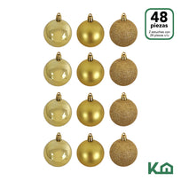 Adorno Navidad 48 piezas Decoracion Esferas Navideñas 3cmCOMBO-KH-XMAS10