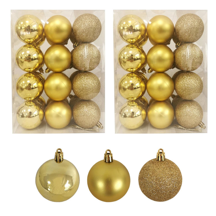 Adorno Navidad 48 piezas Decoracion Esferas Navideñas 3cmCOMBO-KH-XMAS10