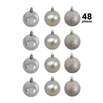 Adorno Navidad 48 piezas Decoracion Esferas Navideñas 3cmCOMBO-KH-XMAS11