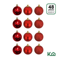 Adorno Navidad 48 piezas Decoracion Esferas Navideñas 4cmCOMBO-KH-XMAS15