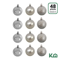 Adorno Navidad 48 piezas Decoracion Esferas Navideñas 4cmCOMBO-KH-XMAS14