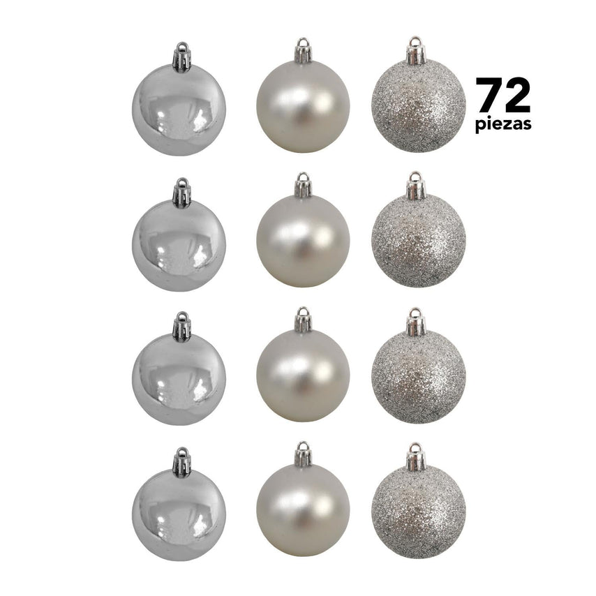 Adorno Navidad 72 piezas Decoracion Esferas Navideñas 3cmCOMBO-KH-XMAS20