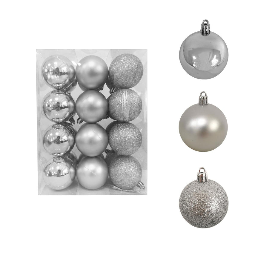 Adornos Navidad 24 piezas Esferas Navideñas 3cm Decoracion ArbolXMASBALL2430G