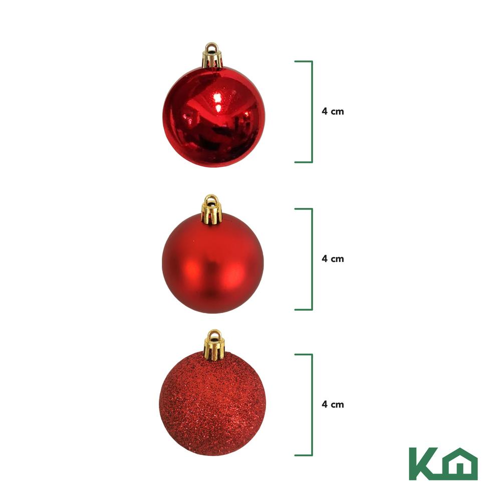 Adornos Navidad 24pz Decoracion Esferas Navideñas 4cm Arbol