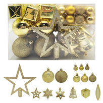 Adornos Navidad 76 piezas Para Arbol Decoracion Esferas NavideñasXMASBALL76G