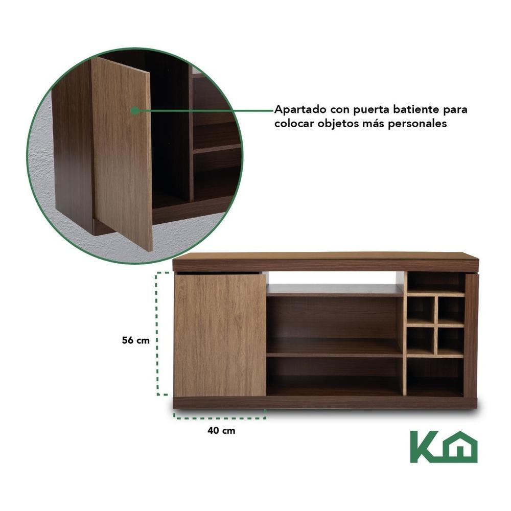 Rack Mueble para TV Cafe con Crema Grosor 15 mm 70x136x38 cm RK100