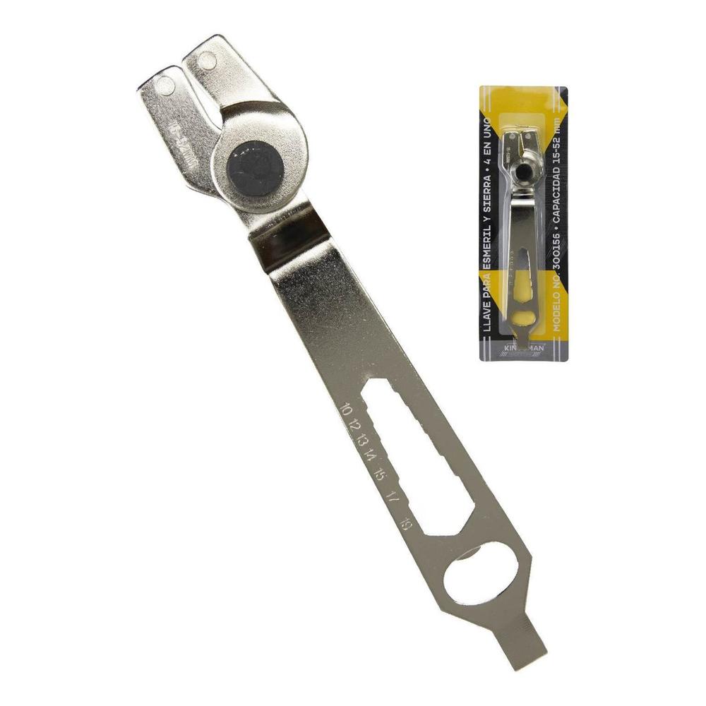 Llave para Esmeril Angular y Sierra de 4 en 1 Capacidad 15-52 mm 300156 Kingsman