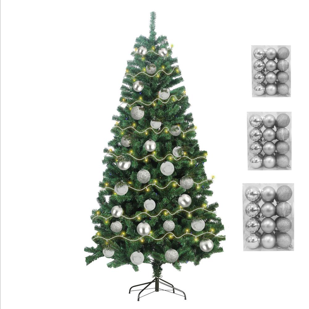 Arbol De Navidad 180cm + Luces 250 Led + Esferas Navideñas