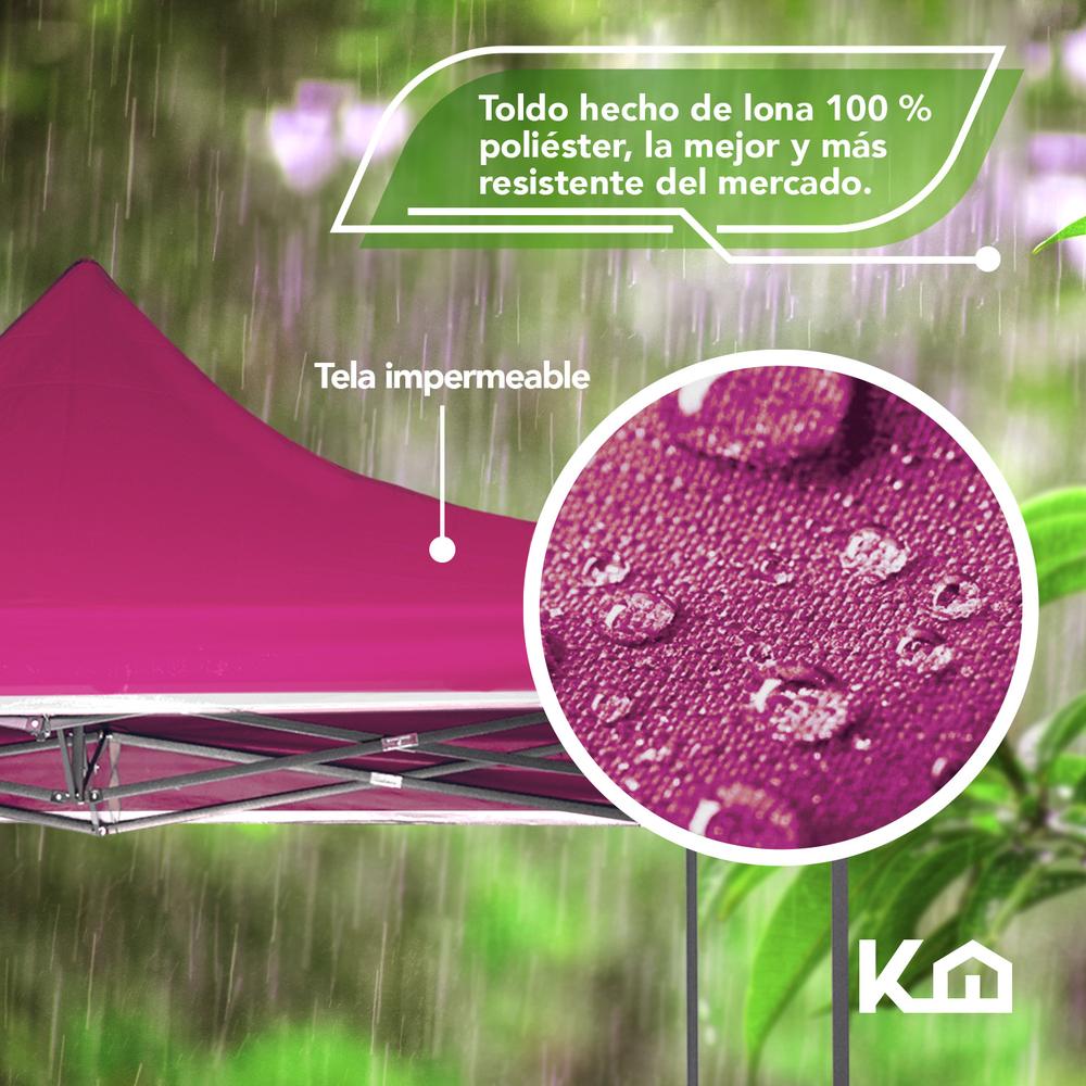 Toldo Carpa Impermeable Plegable De Acero 3x3m Kingsman