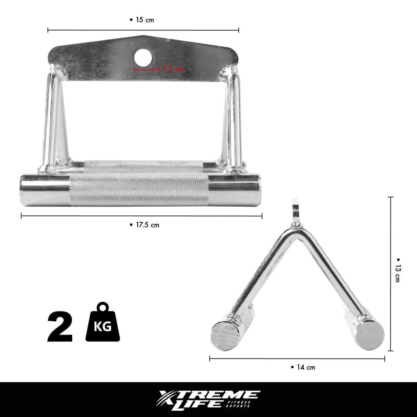 Agarradera Doble Tipo D Gimnasio Maneral Agarre Wod ProDPMNDD220001