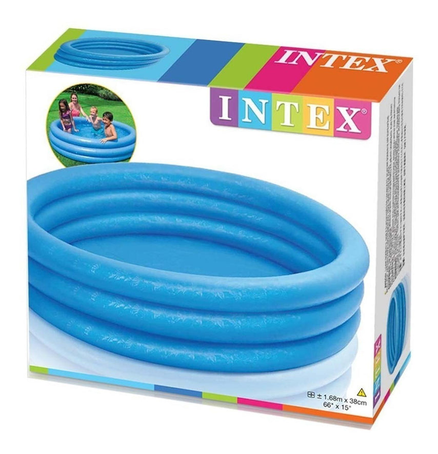 Alberca Inflable Circular Crystal Azul De Niño Hogar Intex58446NP-INTEX