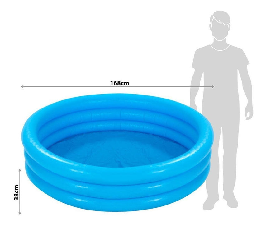 Alberca Inflable Circular Crystal Azul De Niño Hogar Intex58446NP-INTEX