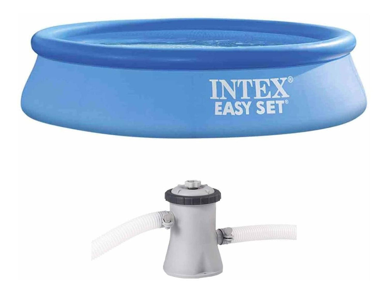 Alberca Piscina Inflable Circular 2.44 Metros Easy + Bomba Intex