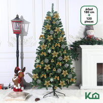 Arbol De Navidad + 120 Piezas Adornos Esferas Navideñas DecoraciónCOMBO-KH-XMAS39