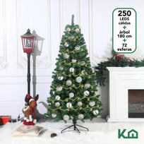 Arbol De Navidad 180cm + Luces 250 Led + Esferas NavideñasCOMBO-KH-XMAS33