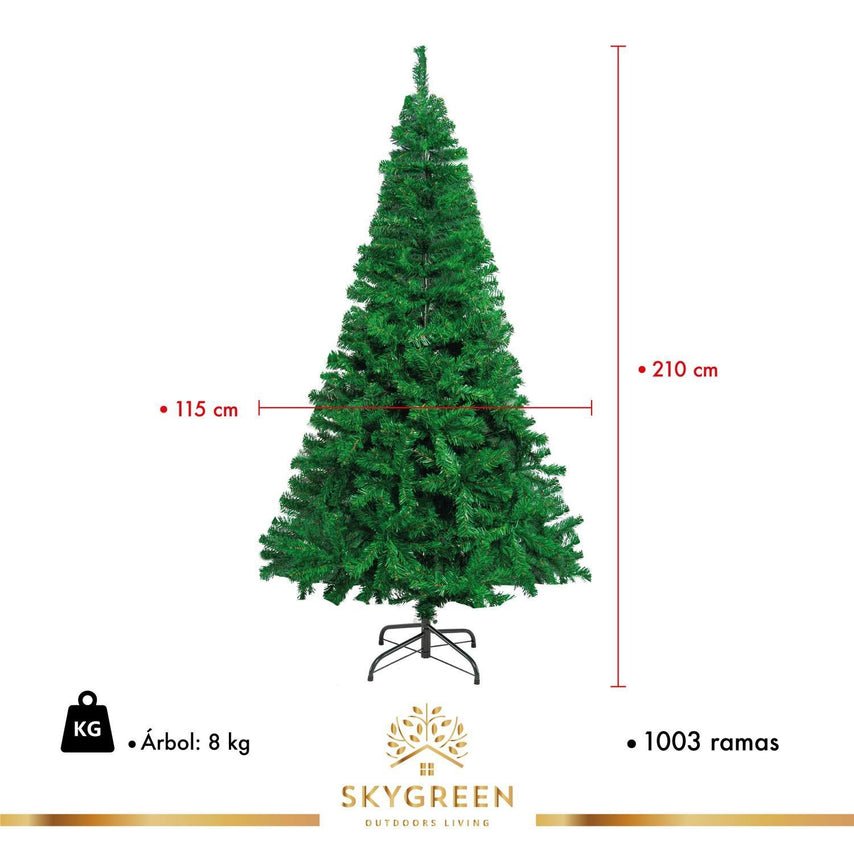 Arbol De Navidad Pino Artificial 2.10m Frondoso FollajeSKYXMASTREE210