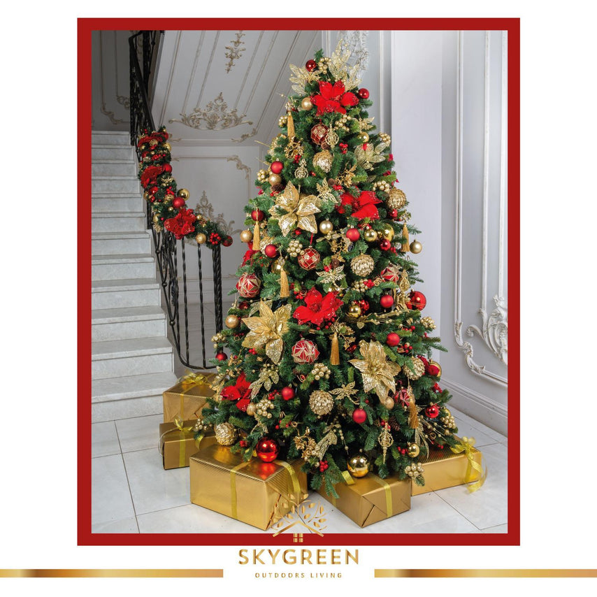 Arbol De Navidad Pino Artificial 2.10m Frondoso FollajeSKYXMASTREE210