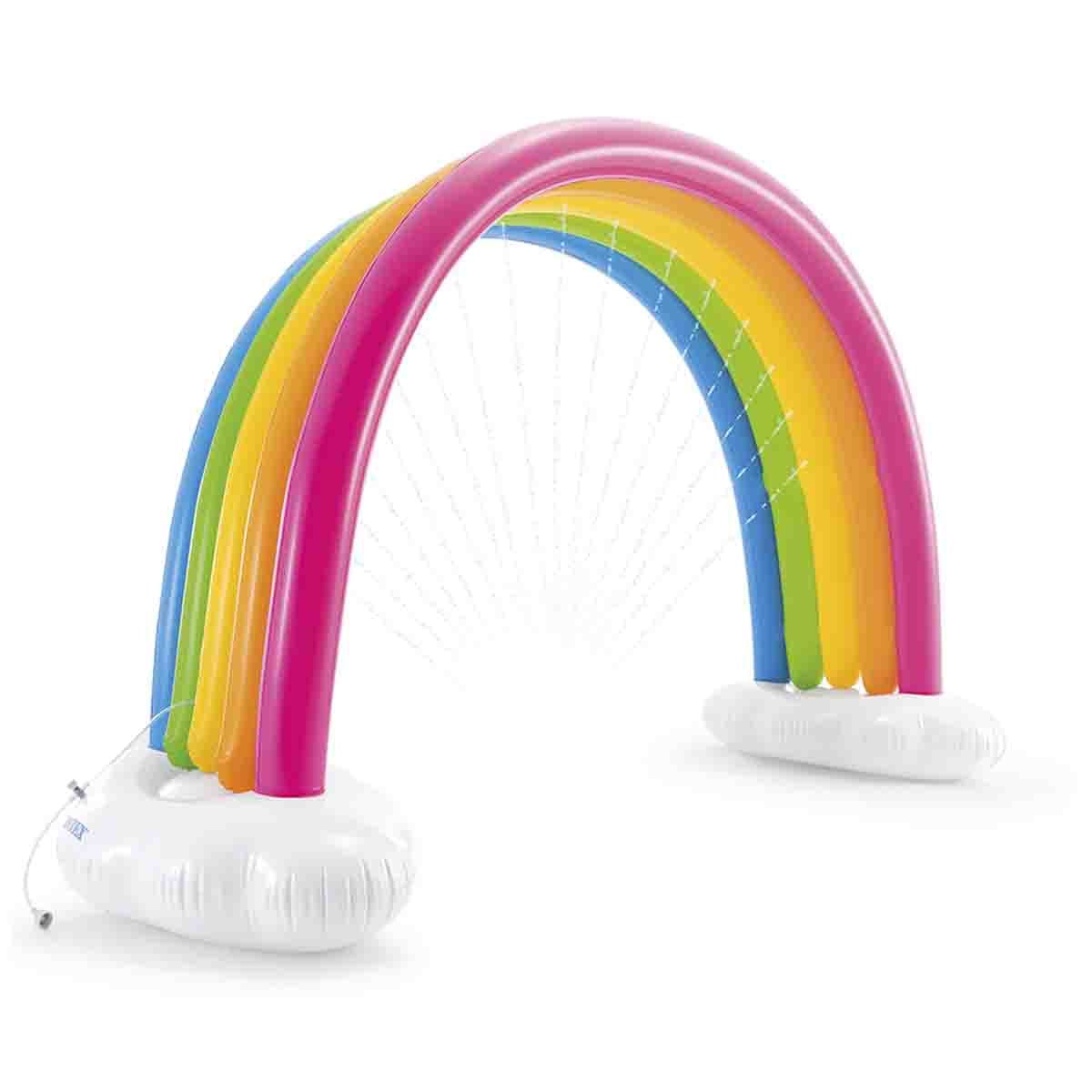 Arcoiris Gigante Rociador Juego Inflable Niños Alberca Intex