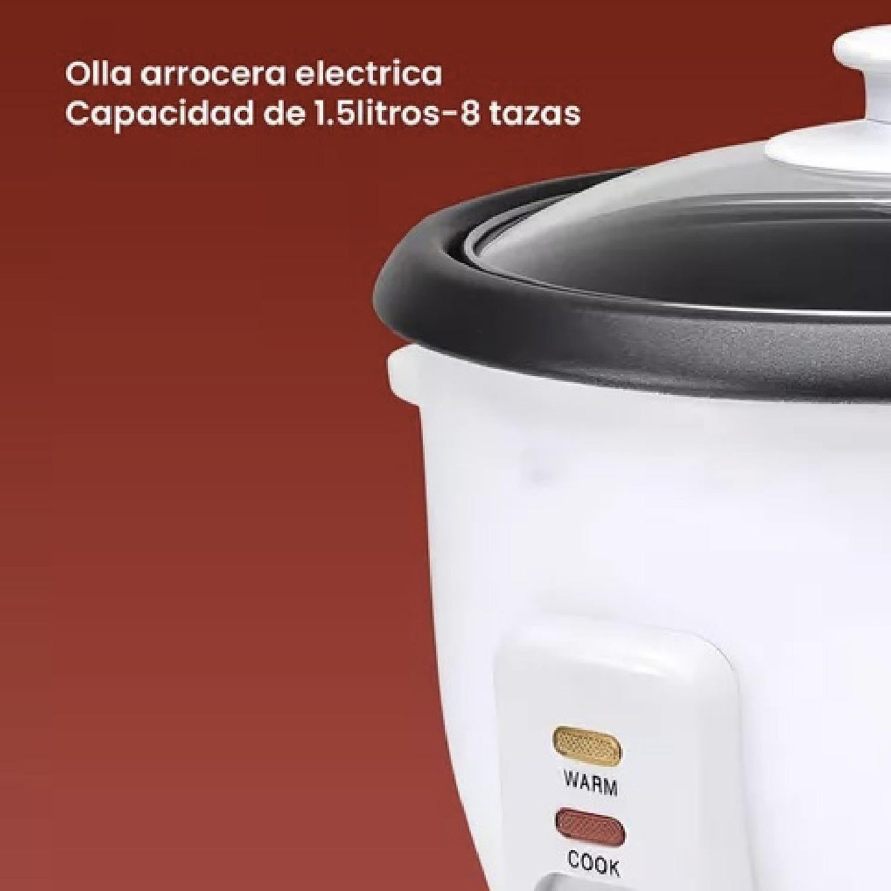 Arrocera Eléctrica A Vapor 1.5 Litros 8 Tazas