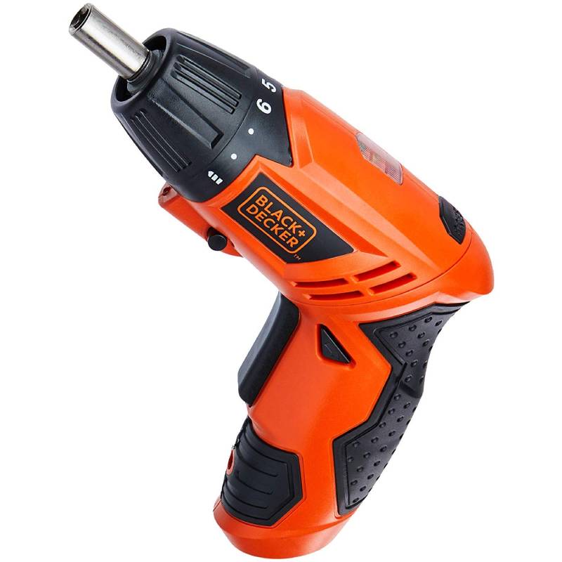 Atornillador Inalambrico 4.8v + Accesorios y Caja Metalica KC4815T Black And Decker