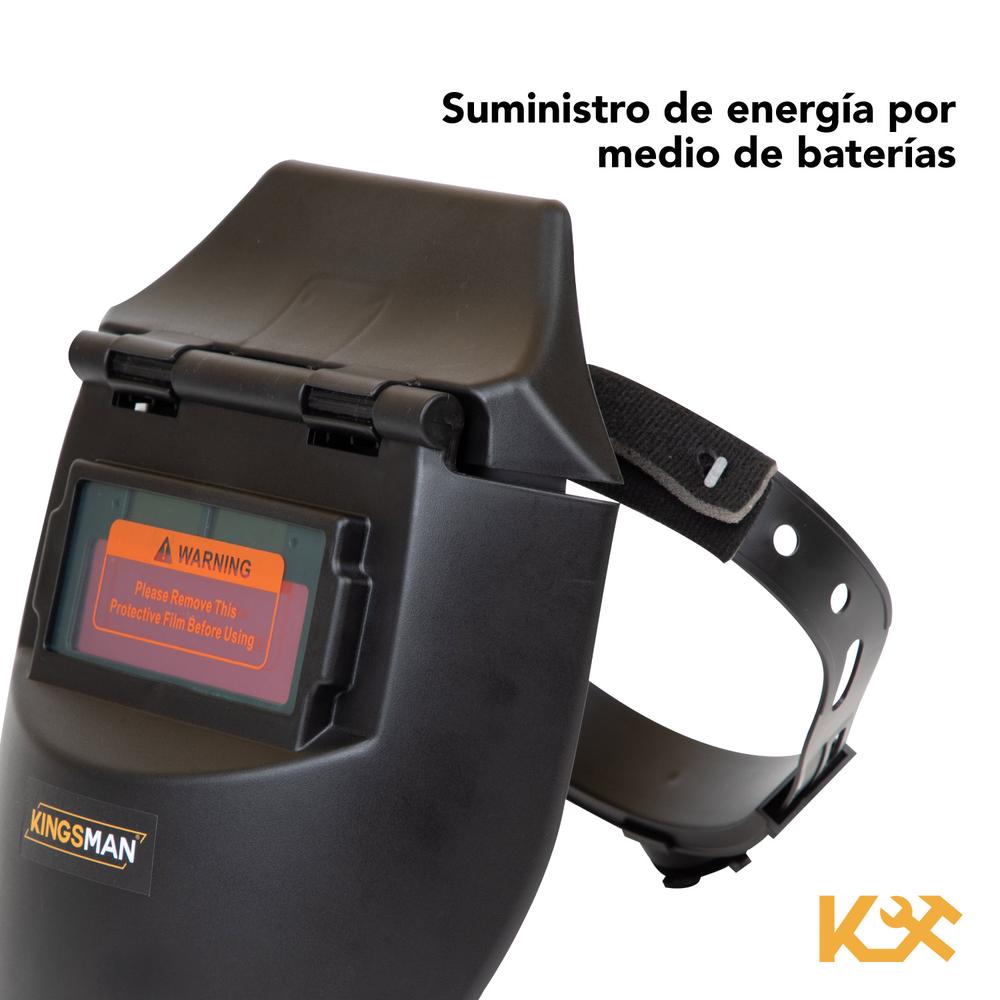 Careta Electronica Para Soldar Uso Industrial 9-13 Kingsman