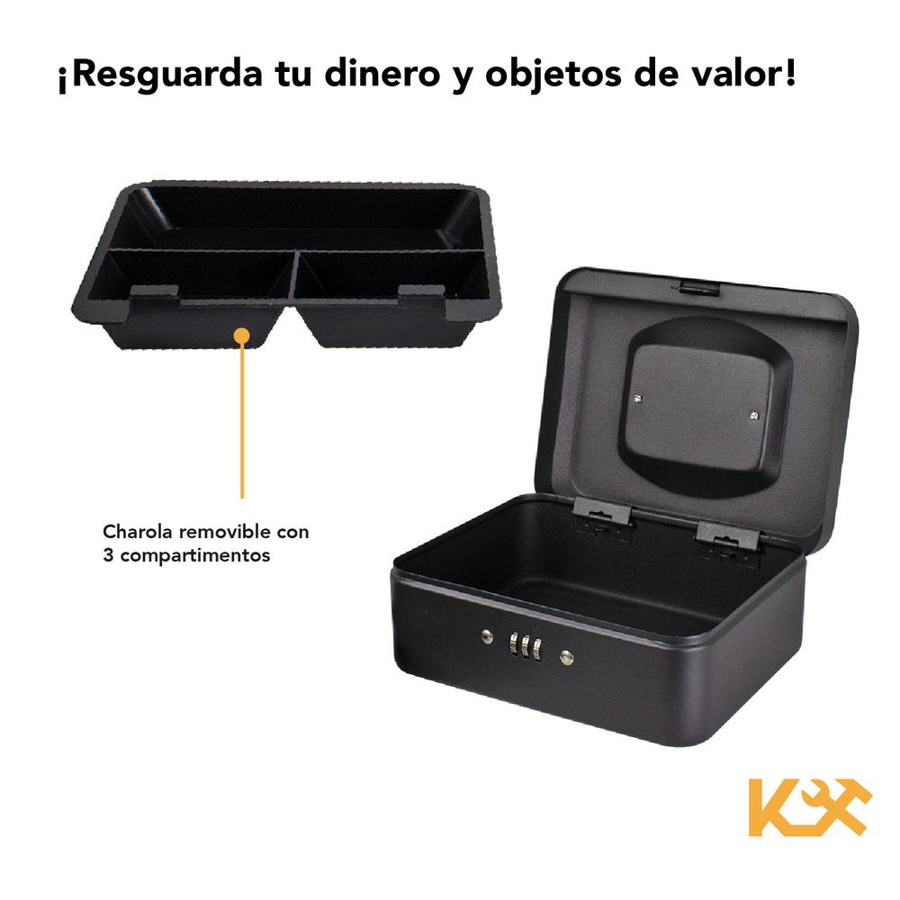 Caja Dinero de Combinación Negro 20 x 16 x 9 cm Ts0037 Kingsman