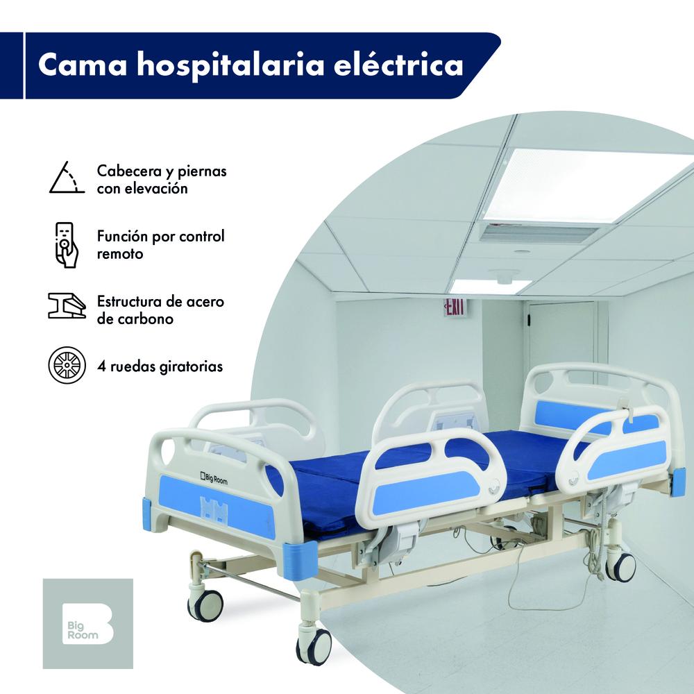 Cama Hospitalaria Electrica Con Colchon 2 Funciones Lujo