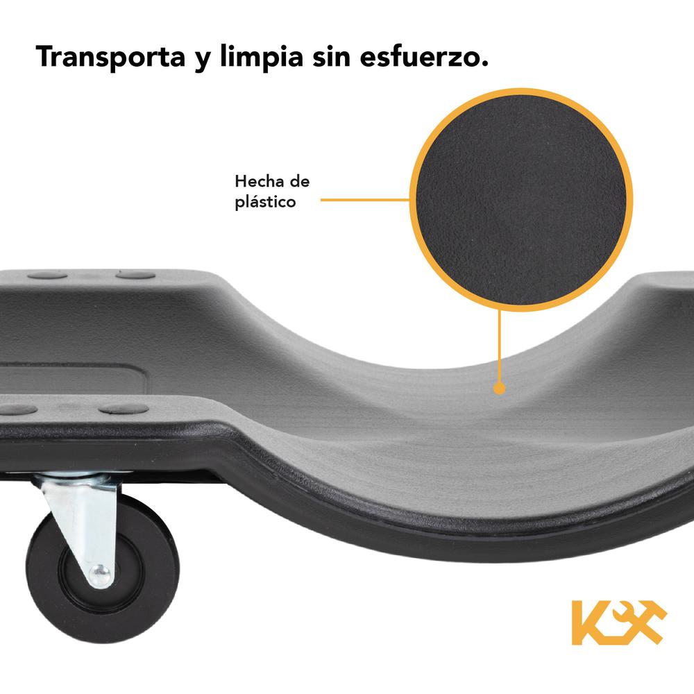 Cama Para Mecánico Deslizante De Plástico 36 Pulgadas 120 kg