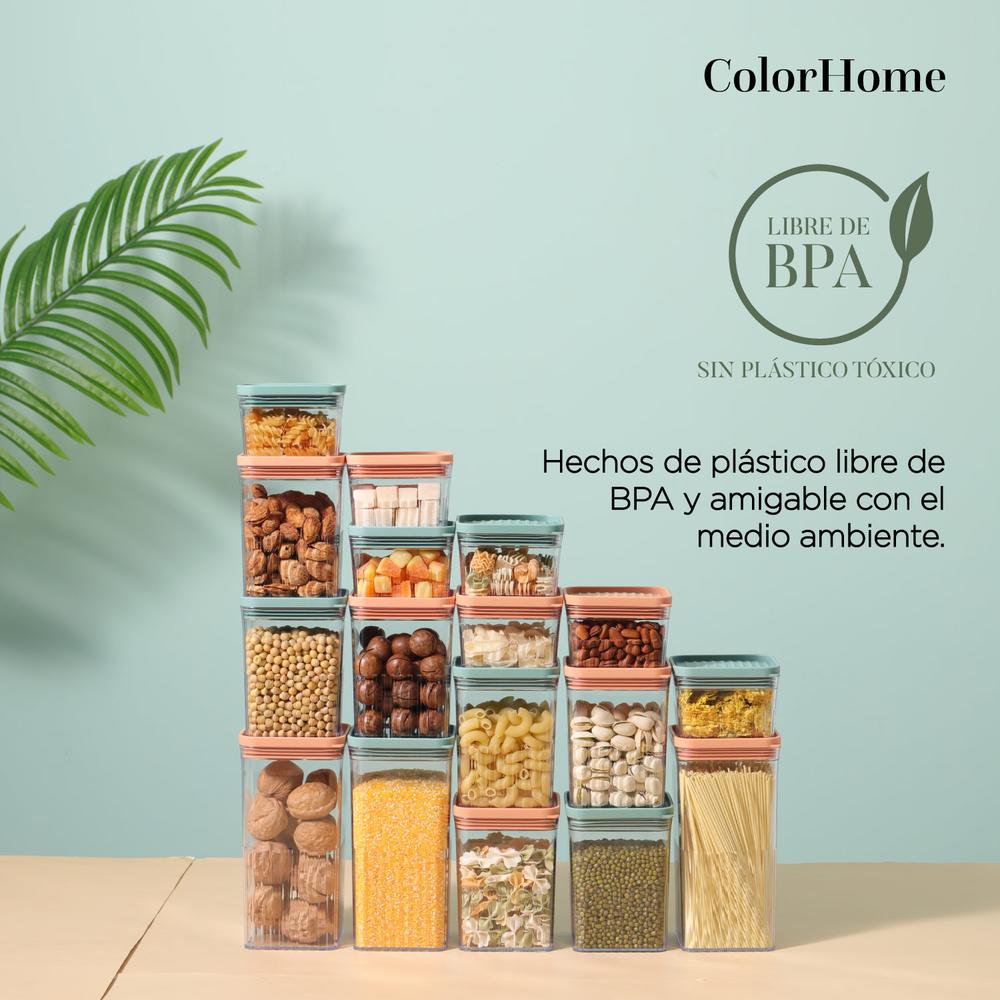 Bateria de Cocina Tricapa Set Contenedores Hermeticos 16pzas