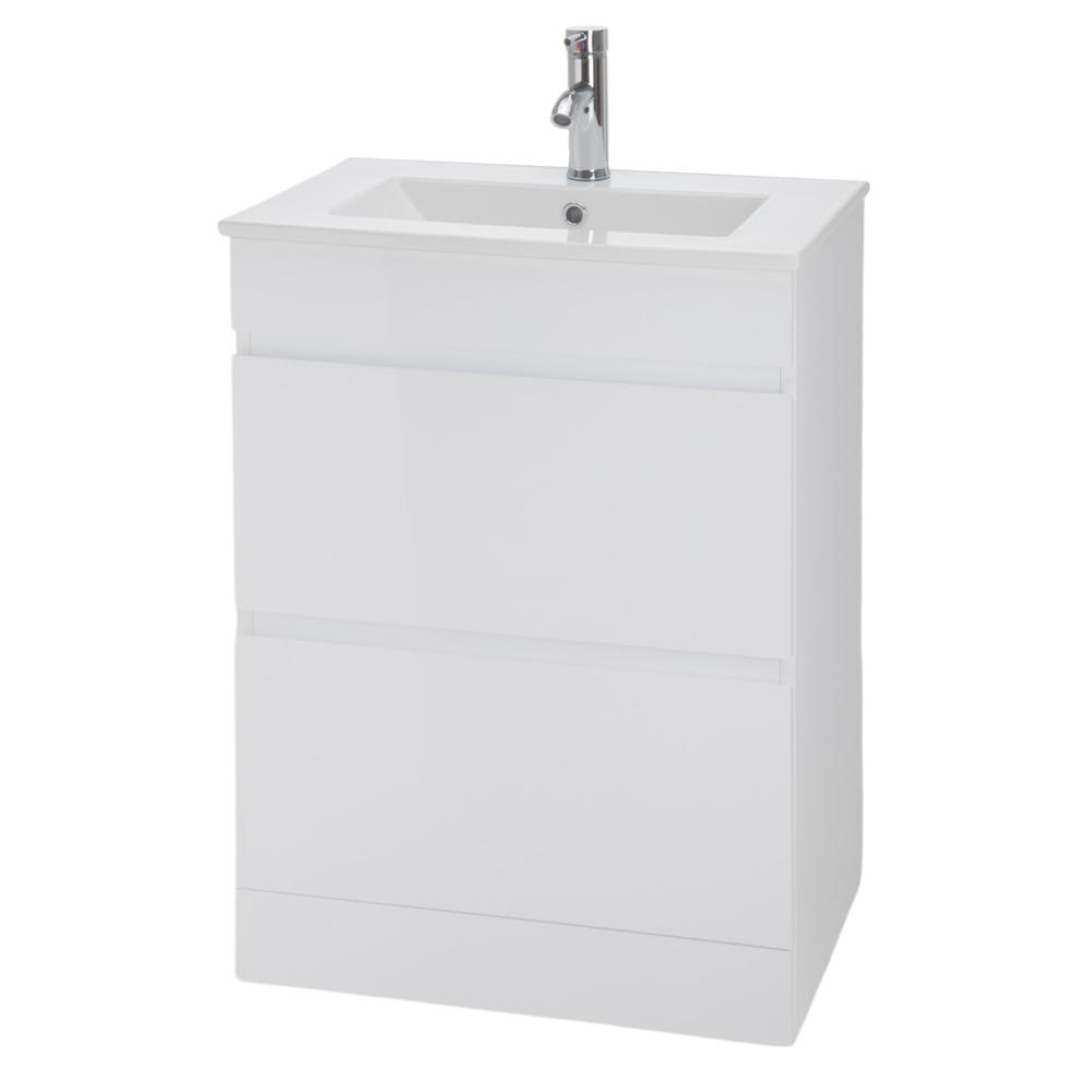 Mueble Gabinete Para Baño Lavamanos Lavabo Ovalín 2 Cajones