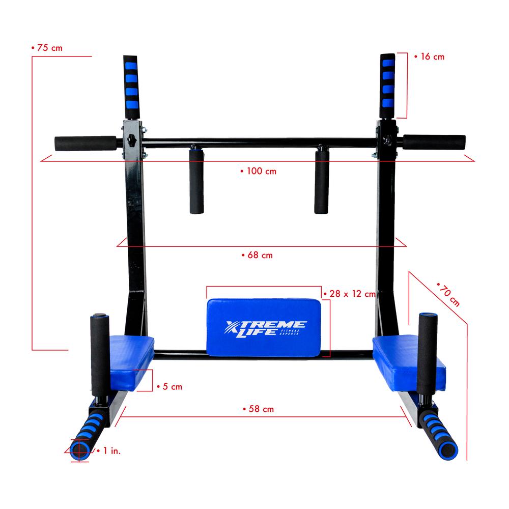 Barra 8en1 Dominadas Pared Gym Multifuncional Box Pesas