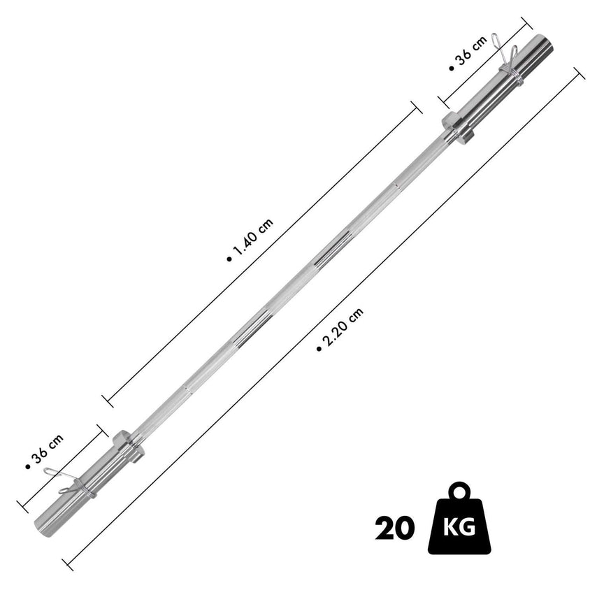 Barra Olímpica Para Ejercicios 15kg/33lb Para 1000LB GymDPBO15220001